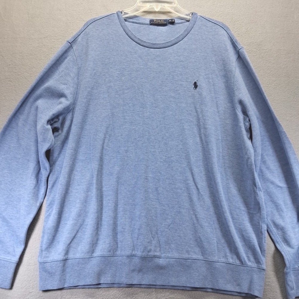 Polo Ralph Lauren Men's Long‎ Sleeve Sweater Soft Blue Size XL